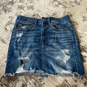 american eagle size 2 jean skirt